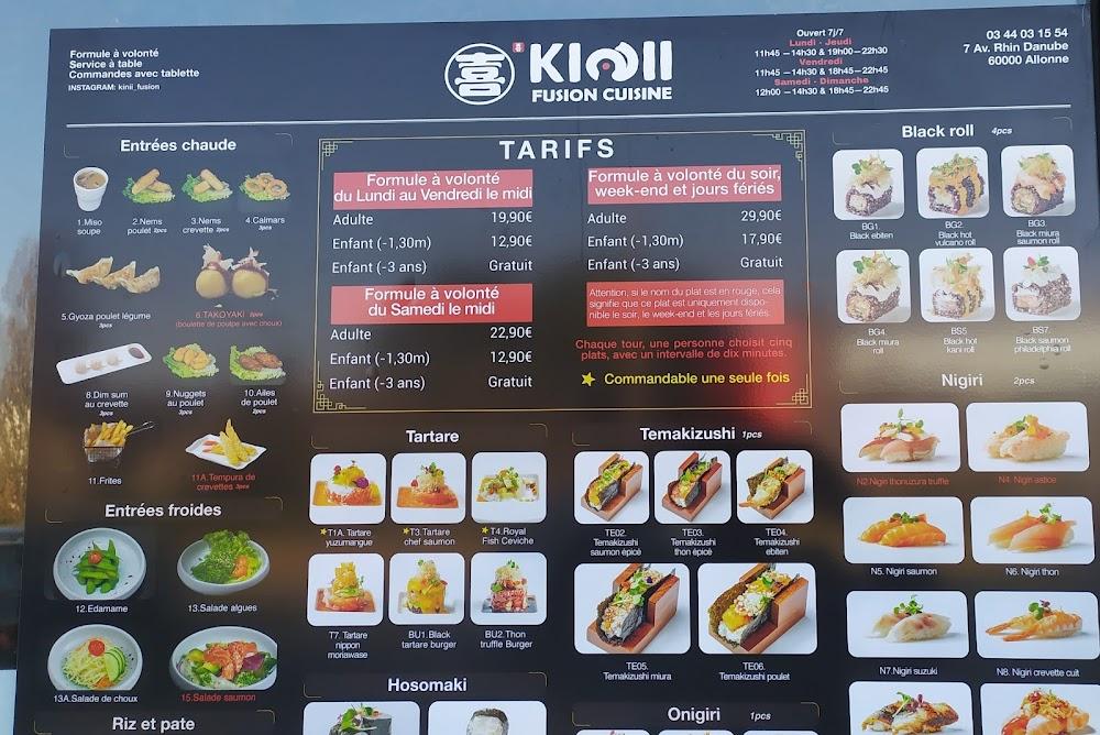 kinii fusion - Menu Image 1